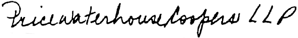 (PriceWaterhouseCoopers Signature)