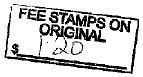 (FEE STAMP)