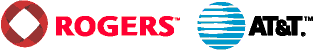 (Rogers Logo -- AT&T Logo)