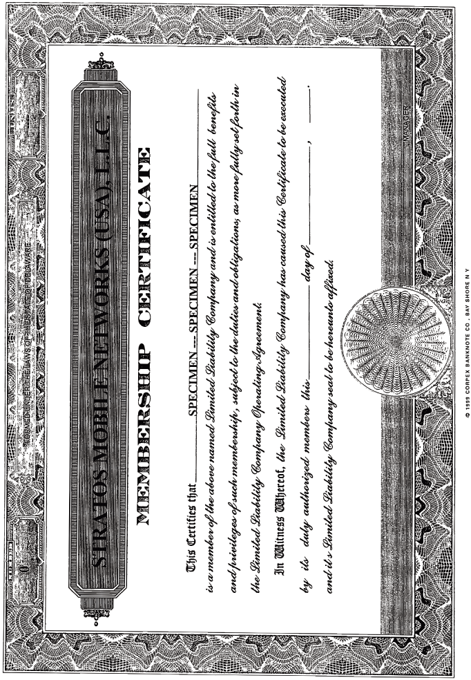 (MEMBERSHIP CERTIFICATE)