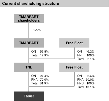 (CURRENT SHAREHOLDING STRUCTURE CHART)
