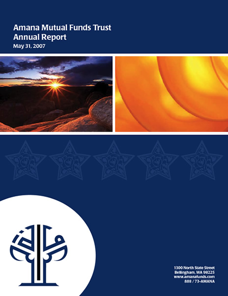 Amana Mutual Funds Trust Annual Report Cover