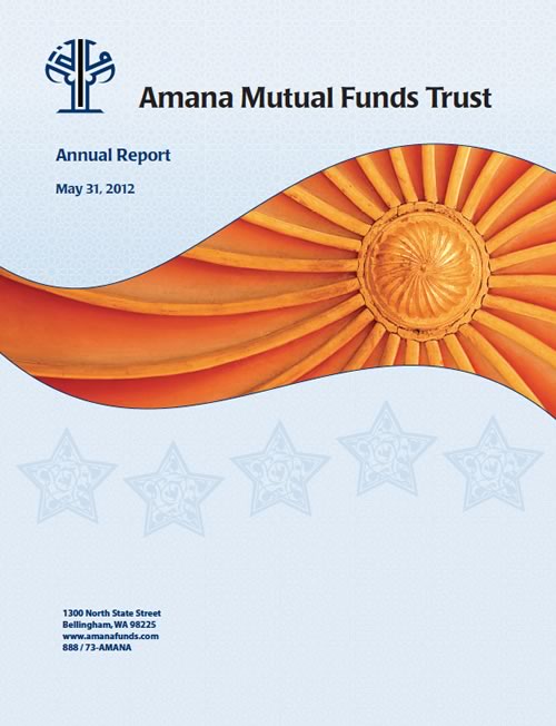 Amana Mutual Funds Trust Annual Report May 31, 2012