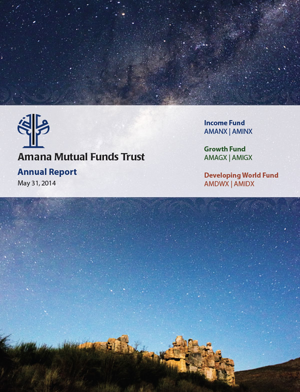 Amana Mutual Funds Trust Annual Report May 2014