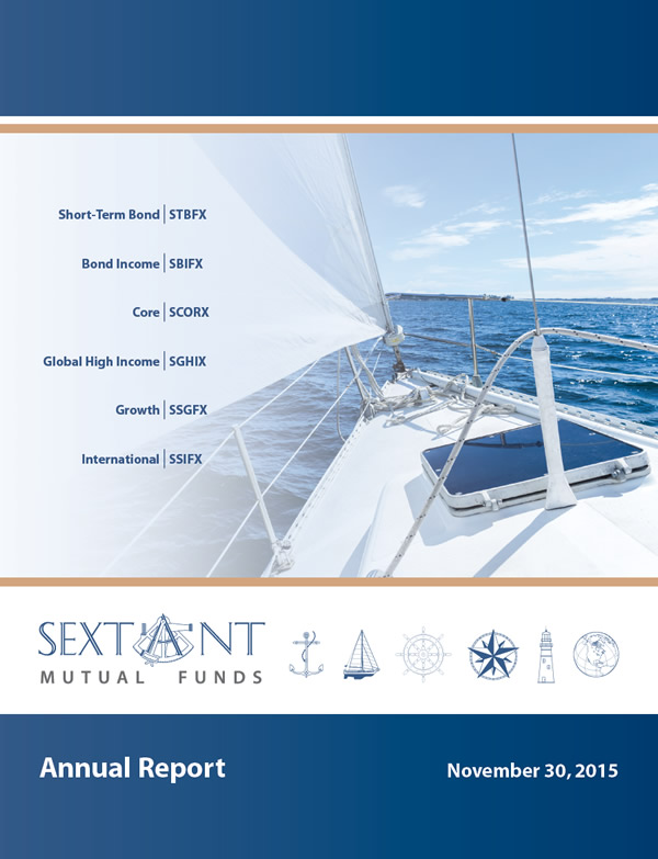 Sextant Mutual Funds Annual Report November 30, 2015