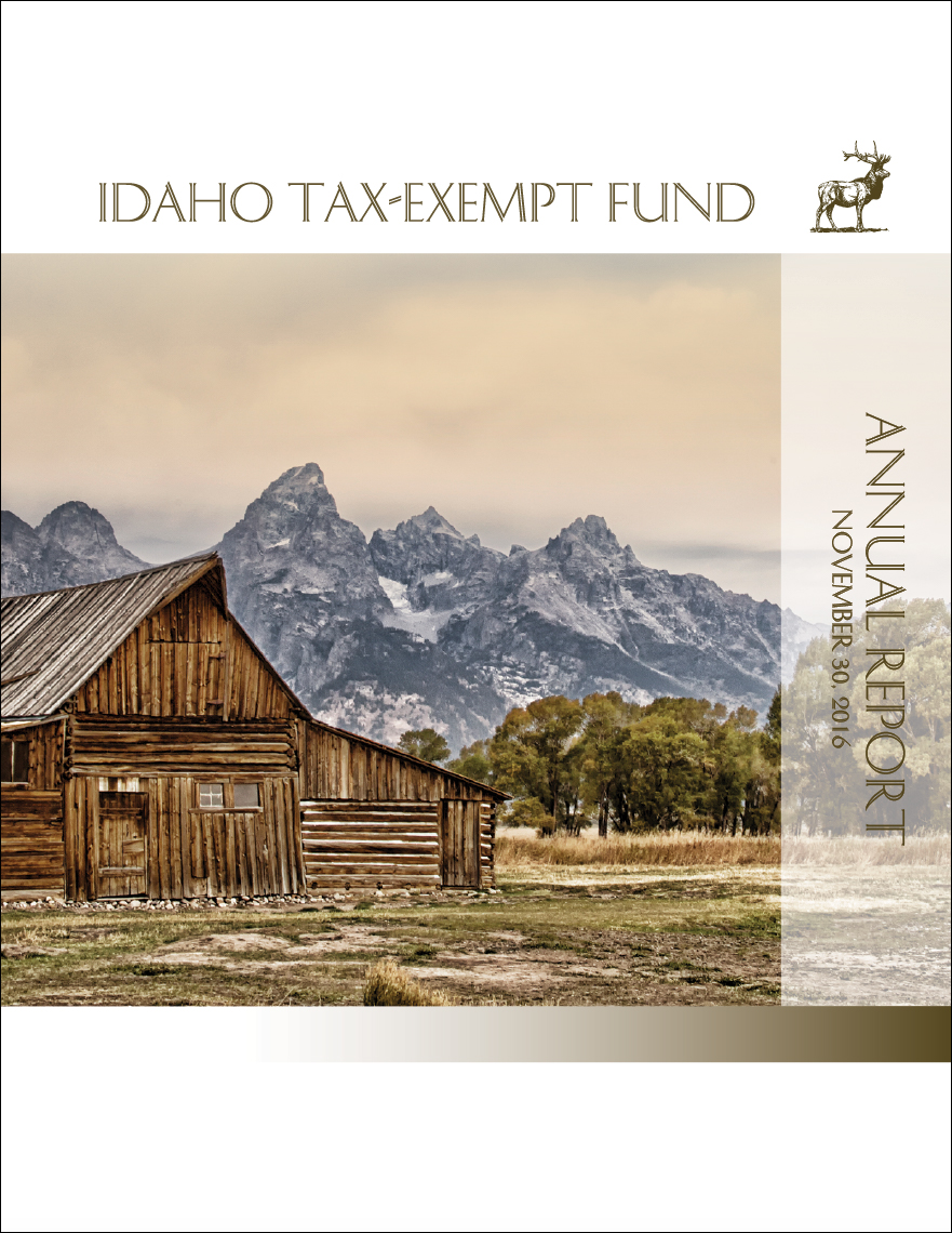 Idaho Tax-Exempt Fund Annual Report November 30, 2016