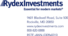 (RYDEXINVESTMENTS LOGO)