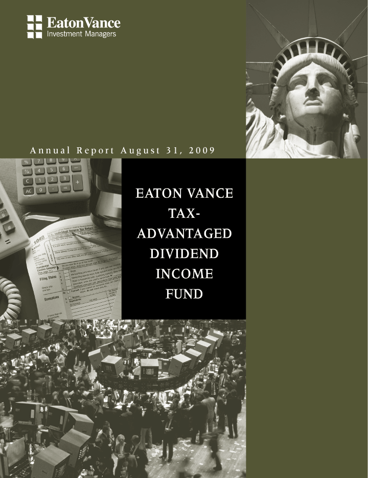 (EATON VANCE TAX-ADVANTAGE DIVIDEND INCOME FUND)