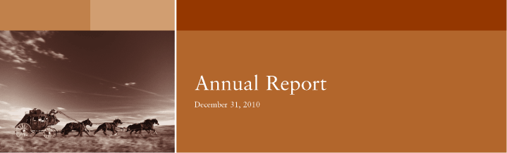 (ANNUAL REPORT DECEMBER 31, 2010 LOGO)