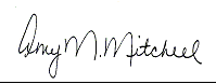 (Amy M. Mitchell Signature)