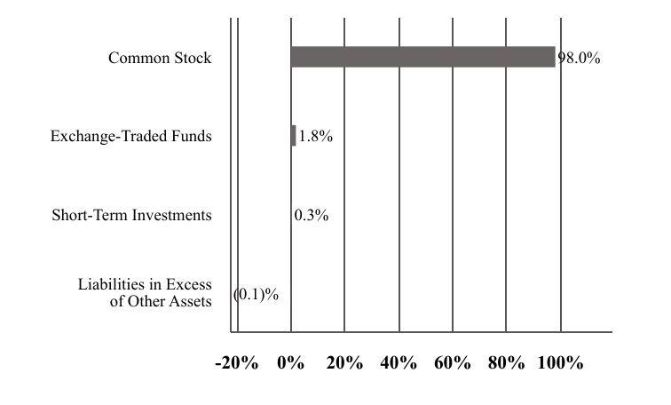 A graphical representation of Investments made.