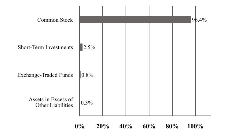 A graphical representation of Investments made.