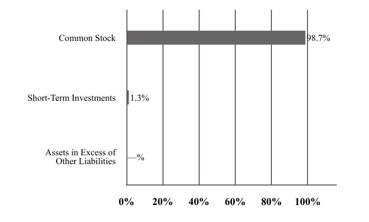 A graphical representation of Investments made.