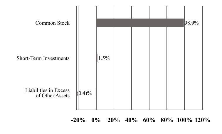 A graphical representation of Investments made.