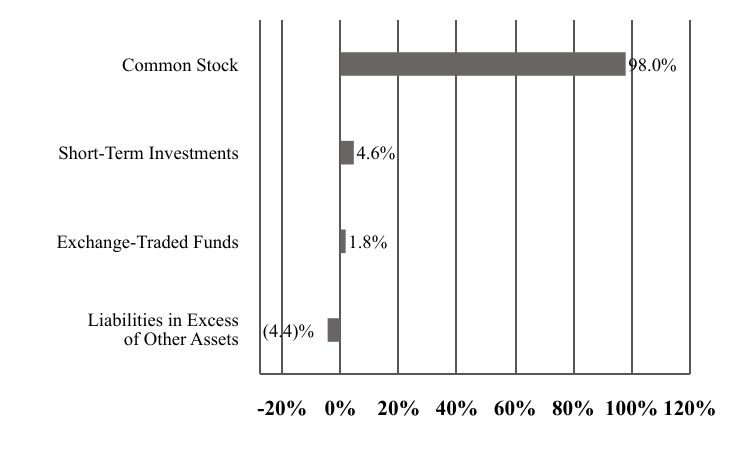 A graphical representation of Investments made.