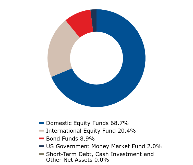 A graphical representation of Investments made.