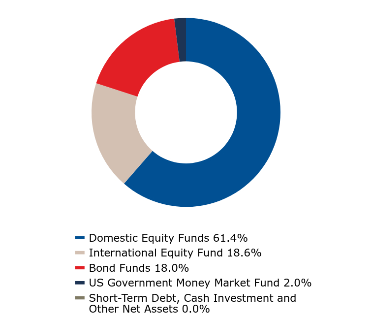 A graphical representation of Investments made.