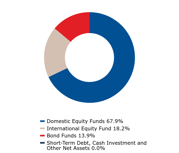 A graphical representation of Investments made.