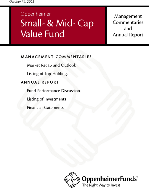 (OPPENHEIMER SMALL- & MID- CAP VALUE FUND LOGO)