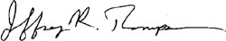 (SIGNATURE OF Jeffrey R. Thompson)