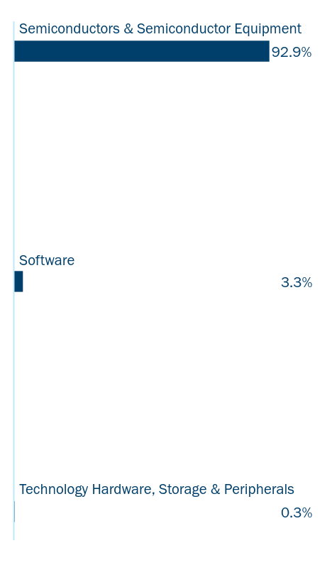 Bar chart of the Fund's holdings as a percentage of net assets grouped by applicable category Ex: Asset Type, Sector, Country, or Credit Rating