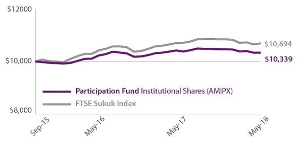 Amana Participation Fund Growth of $10,000