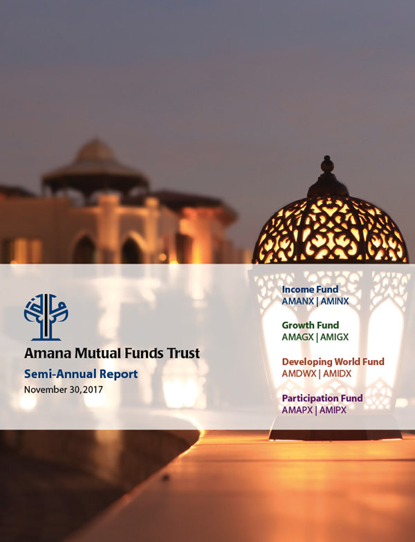 Amana Mutual Funds Trust Semi-Annual Report November 30, 2017