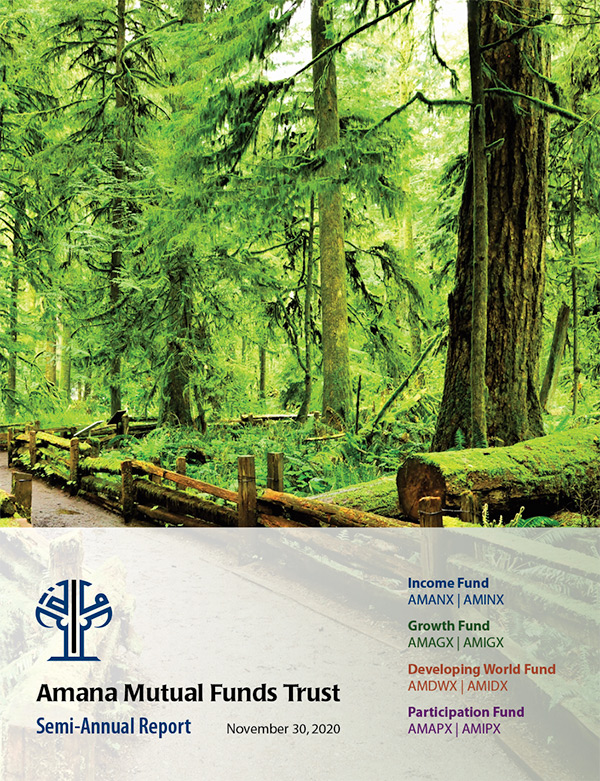 Amana Mutual Funds Trust Semi-Annual Report