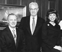 (PHOTO OF ROBERT S. DOW, E. THAYER BIGELOW, DARIA L. FOSTER)