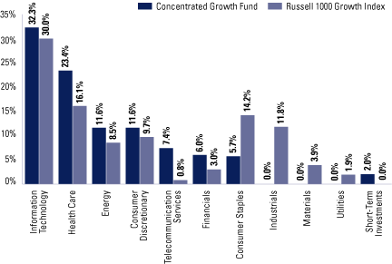 (EQUITY SECTOR ALLOCATION BAR CHART)