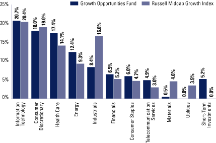 (EQUITY SECTOR ALLOCATION BAR CHART)