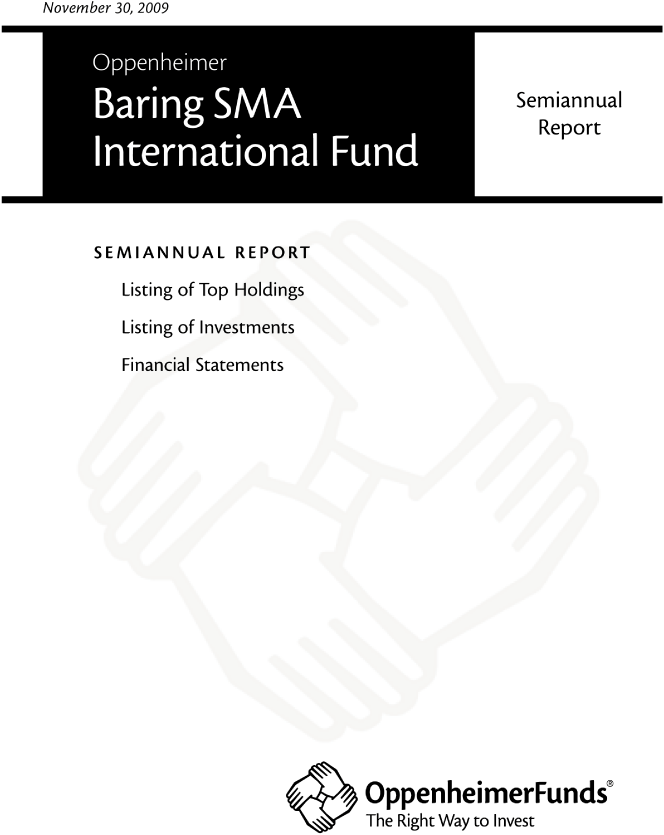 (OPPENHEIMER BARING SMA INTERNATIONAL FUND)