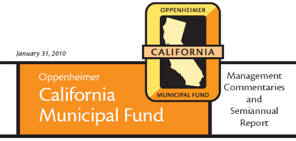 (OPPENHEIMER CALIFORNIA MUNICIPAL FUND LOGO)