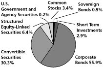 (Calamos Convertible and High Income Fund Pie Chart)