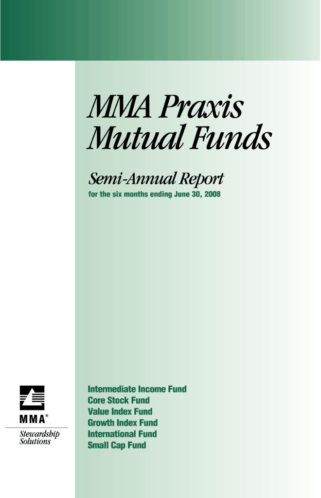 (MMA PRAXIS MUTUAL FUNDS LOGO)