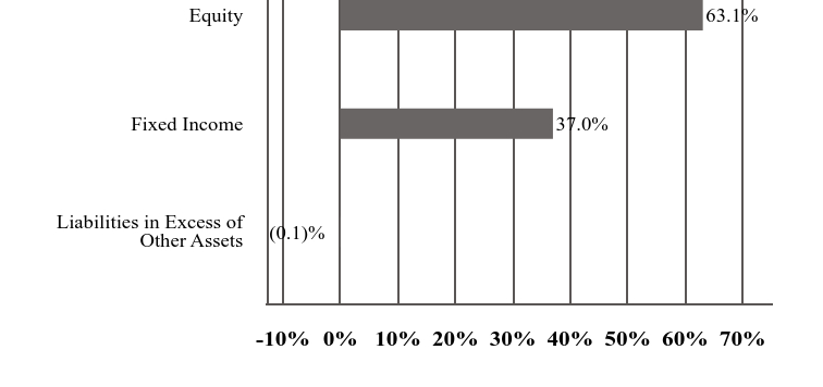 A graphical representation of Investments made.