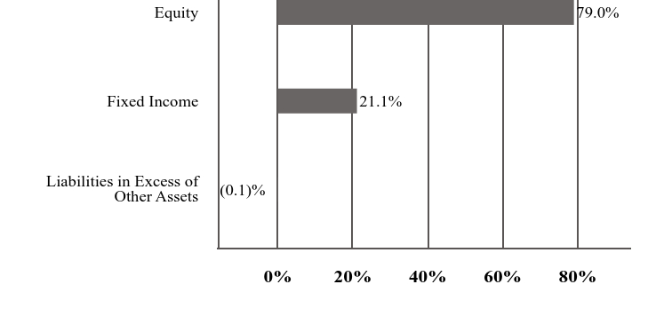 A graphical representation of Investments made.