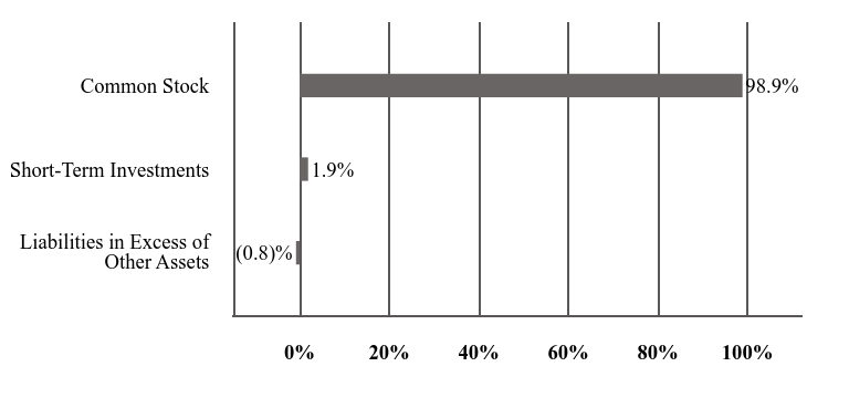 A graphical representation of Investments made.