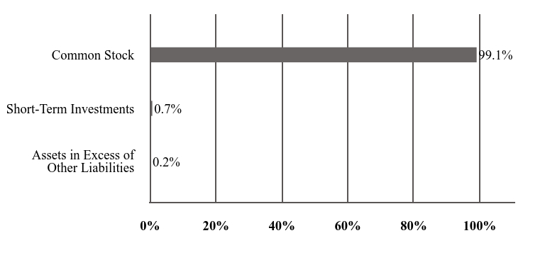 A graphical representation of Investments made.