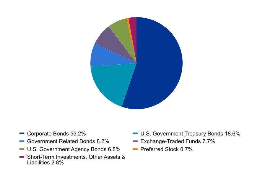 A graphical representation of Investments made.