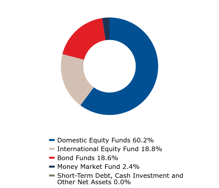 A graphical representation of Investments made.