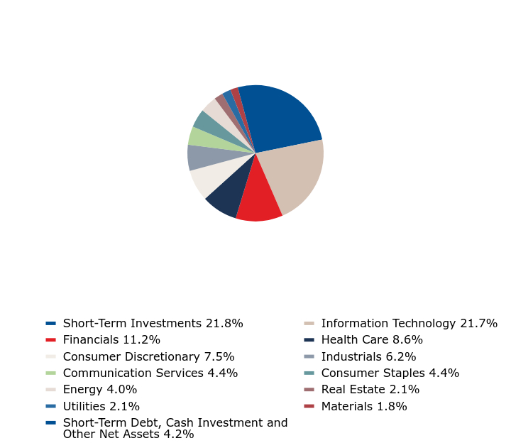 A graphical representation of Investments made.