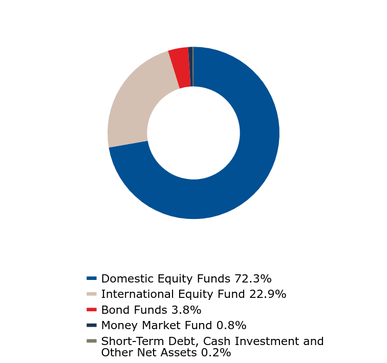 A graphical representation of Investments made.