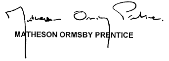 -s- Matheson Ormsby Prentice