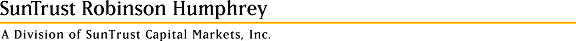 (SUNTRUST ROBINSON HUMPHREY COMPANY NAME)