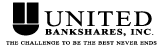 (UNITED BANKSHARES LOGO)