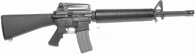 (PICTURE OF M16 5.56 RIFLE)