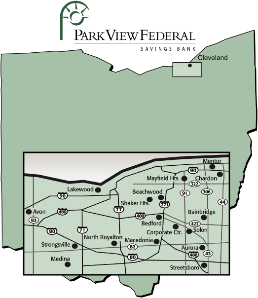 (MAP OF PVF BRANCH NETWORK LOGO)