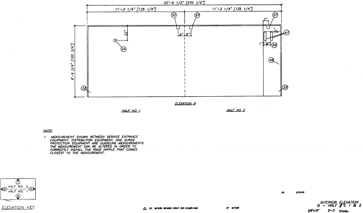 (INTERIOR ELEVATION B)