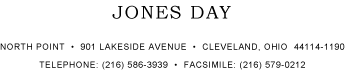 (JONES DAY LOGO)